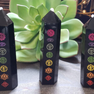 Black Obsidian Chakra Tower (no dc yet)
