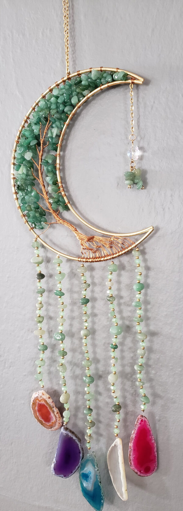 Green Aventurine Agate Dream Catcher (no dc yet) - Image 2