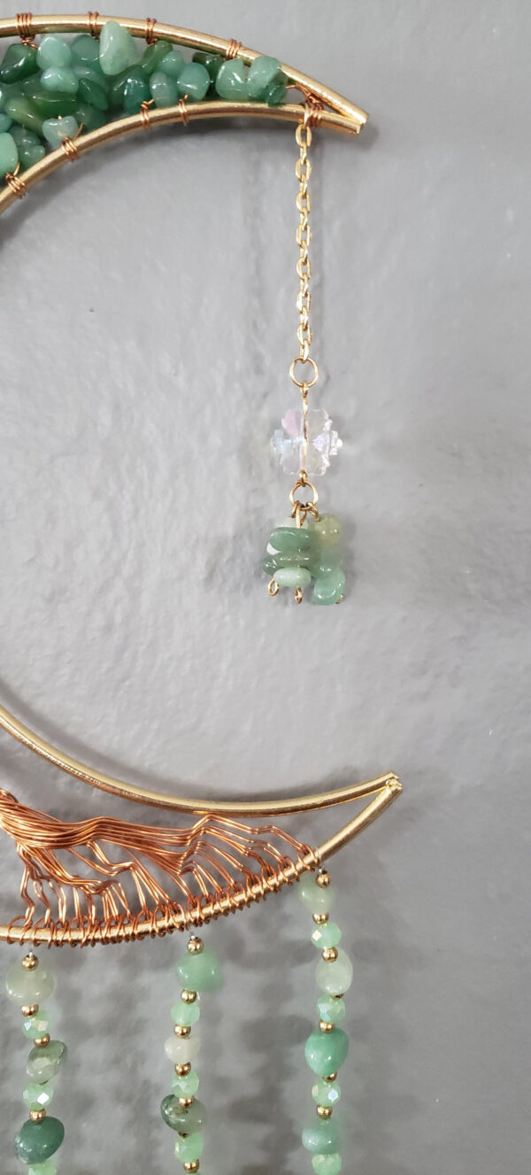 Green Aventurine Agate Dream Catcher (no dc yet) - Image 3