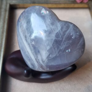 Blue Rose Quartz Heart