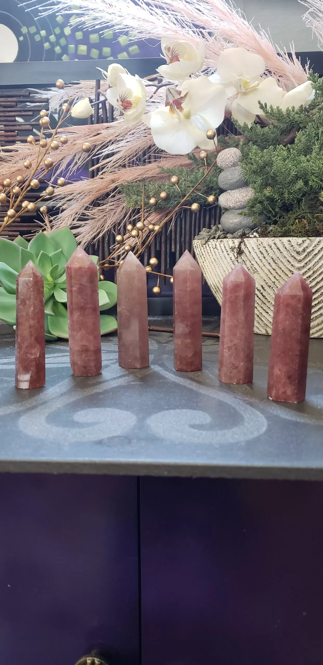 Strawberry Quartz Points (no dc yet)